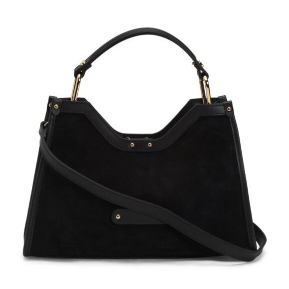 CHEVAL Made In Italy Suede Geo Satchel